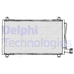 Kondensator, Klimaanlage DELPHI TSP0225125