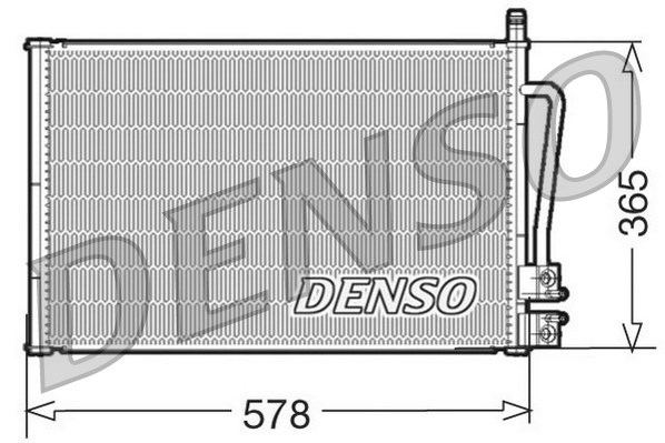 Kondensator, Klimaanlage DENSO DCN10008