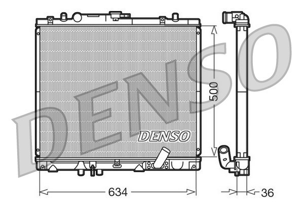 Kühler, Motorkühlung DENSO DRM45020