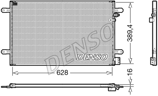 Kondensator, Klimaanlage DENSO DCN02037