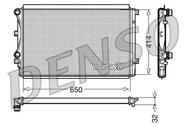 Kühler, Motorkühlung DENSO DRM32015