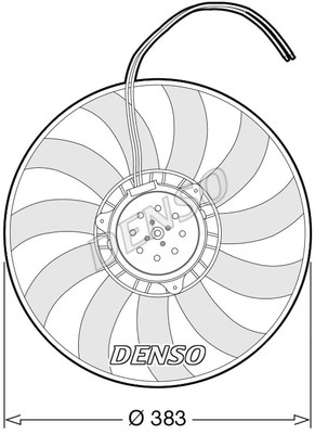 Lüfter, Motorkühlung DENSO DER02007
