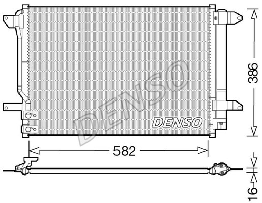 Kondensator, Klimaanlage DENSO DCN32027