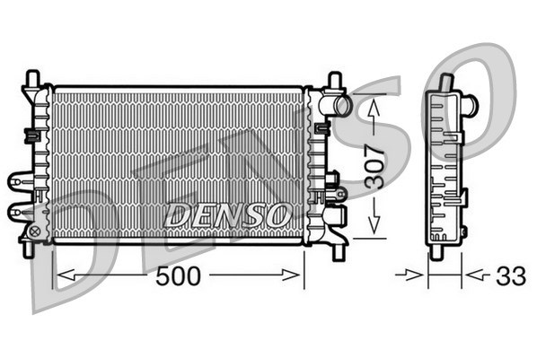 Kühler, Motorkühlung DENSO DRM10027