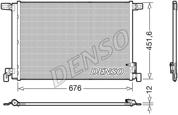 Kondensator, Klimaanlage DENSO DCN02008