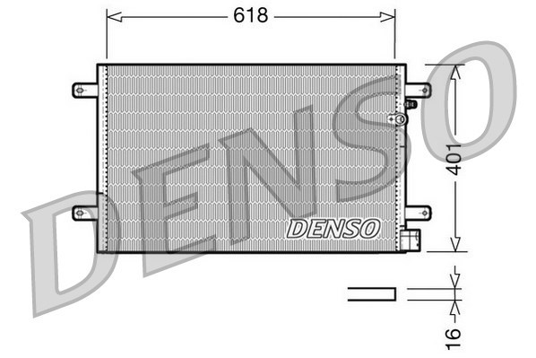 Kondensator, Klimaanlage DENSO DCN02006