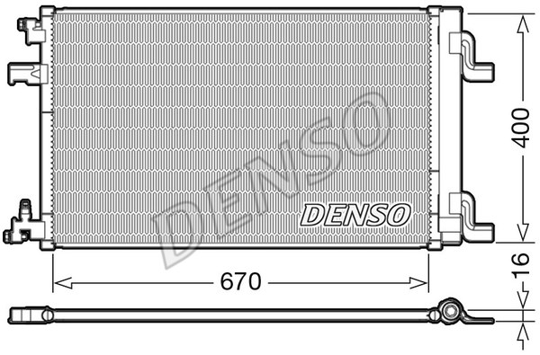 Kondensator, Klimaanlage DENSO DCN20002