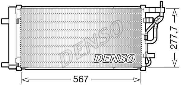 Kondensator, Klimaanlage DENSO DCN41024