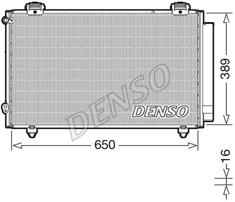 Kondensator, Klimaanlage DENSO DCN50023