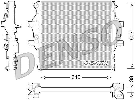 Kühler, Motorkühlung DENSO DRM12009
