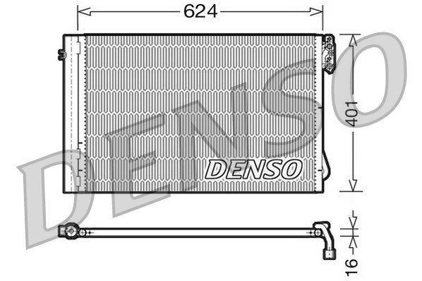 Kondensator, Klimaanlage DENSO DCN05011