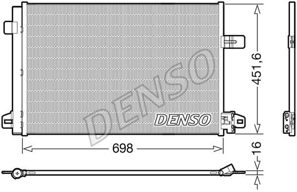 Kondensator, Klimaanlage DENSO DCN32028