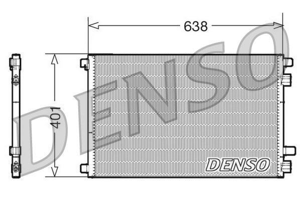 Kondensator, Klimaanlage DENSO DCN23012