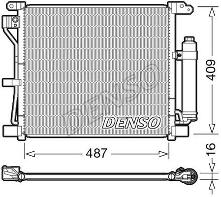 Kondensator, Klimaanlage DENSO DCN46019