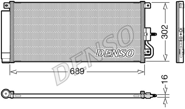 Kondensator, Klimaanlage DENSO DCN20048