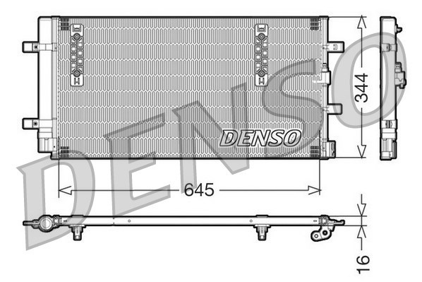 Kondensator, Klimaanlage DENSO DCN32060