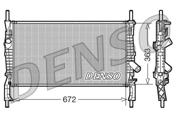 Kühler, Motorkühlung DENSO DRM10105