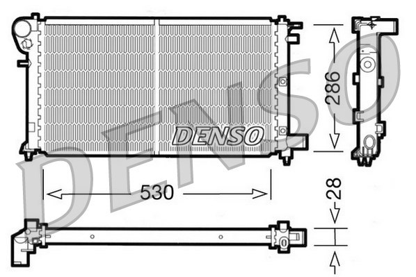 Kühler, Motorkühlung DENSO DRM21004