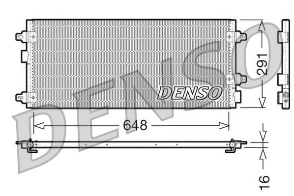 Kondensator, Klimaanlage DENSO DCN13003