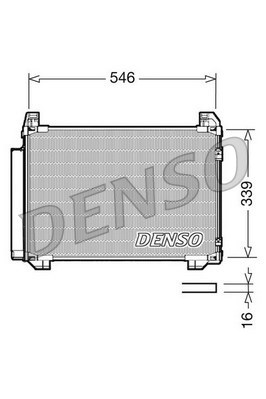 Kondensator, Klimaanlage DENSO DCN50025