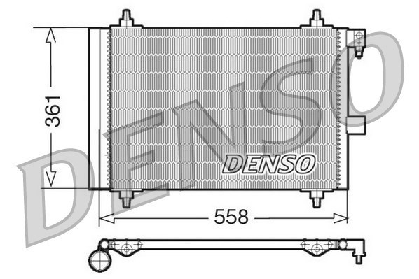 Kondensator, Klimaanlage DENSO DCN21025