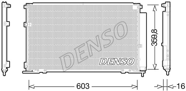 Kondensator, Klimaanlage DENSO DCN50047