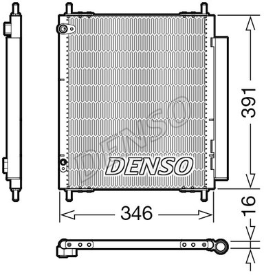 Kondensator, Klimaanlage DENSO DCN07003