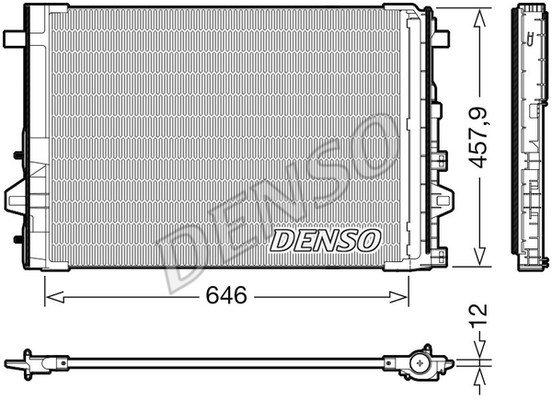 Kondensator, Klimaanlage DENSO DCN17059