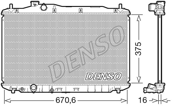Kühler, Motorkühlung DENSO DRM40105