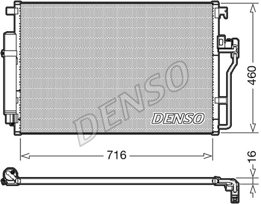 Kondensator, Klimaanlage DENSO DCN17008