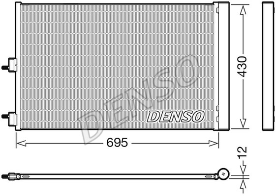 Kondensator, Klimaanlage DENSO DCN17061