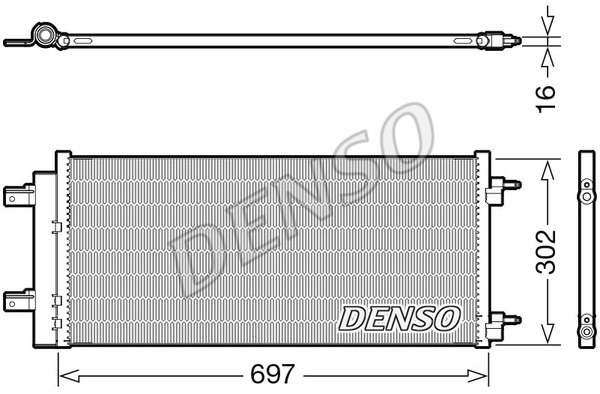 Kondensator, Klimaanlage DENSO DCN20044