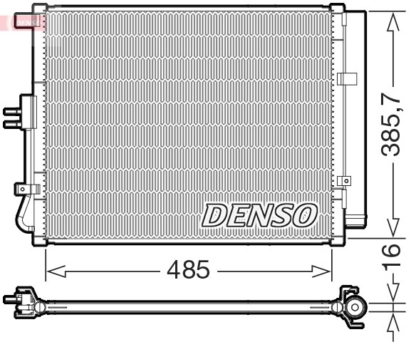Kondensator, Klimaanlage DENSO DCN43007