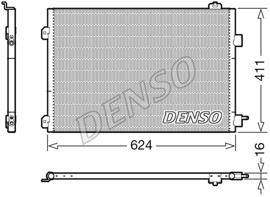 Kondensator, Klimaanlage DENSO DCN23027