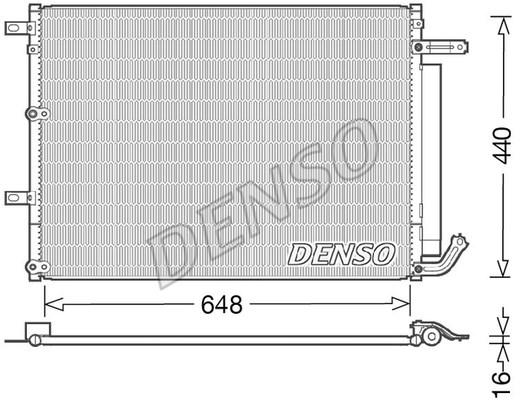 Kondensator, Klimaanlage DENSO DCN06018