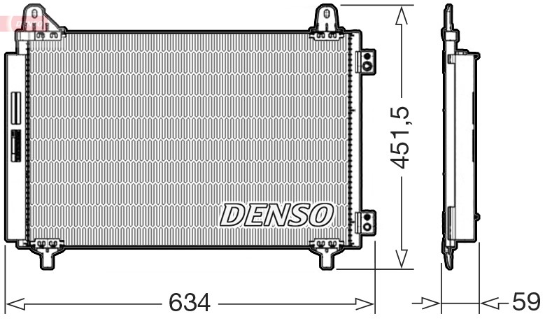Kondensator, Klimaanlage DENSO DCN21034