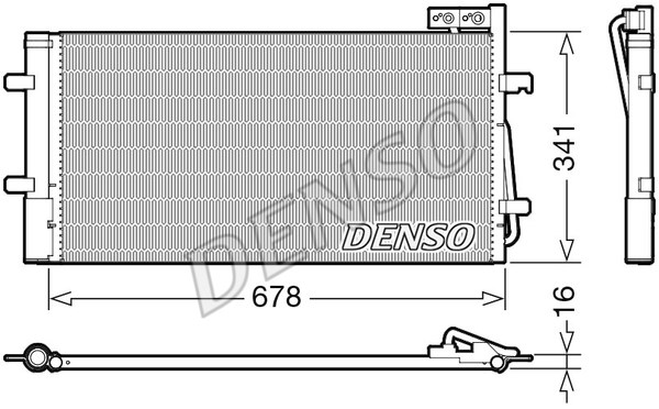 Kondensator, Klimaanlage DENSO DCN02035