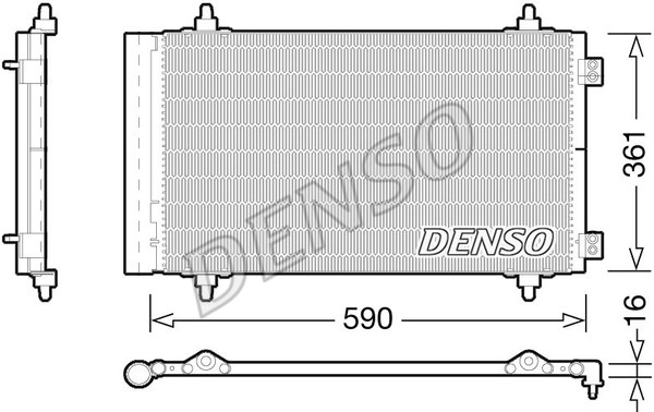 Kondensator, Klimaanlage DENSO DCN21018