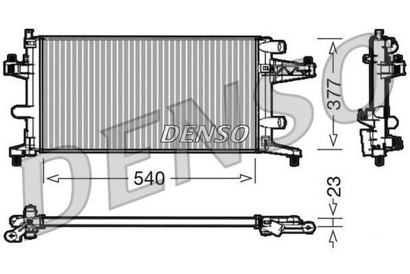 Kühler, Motorkühlung DENSO DRM20040