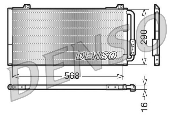 Kondensator, Klimaanlage DENSO DCN24001