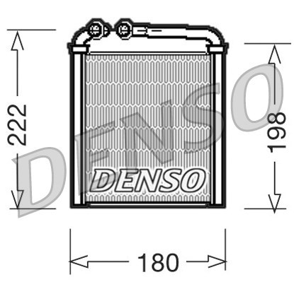 Wärmetauscher, Innenraumheizung DENSO DRR32005