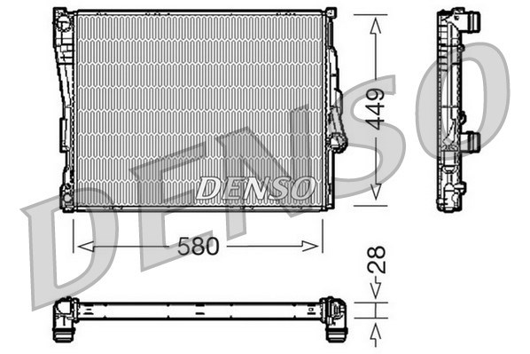 Kühler, Motorkühlung DENSO DRM05069