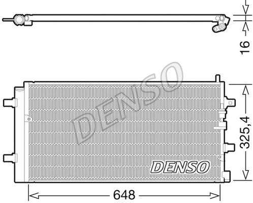 Kondensator, Klimaanlage DENSO DCN02002
