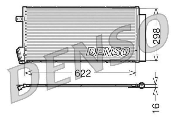 Kondensator, Klimaanlage DENSO DCN09018