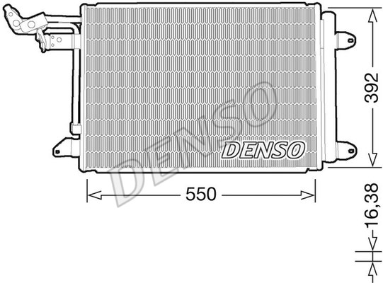 Kondensator, Klimaanlage DENSO DCN32032