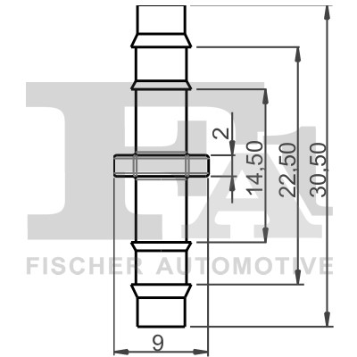Adapter, Schlauchverbinder FA1 336001010 2