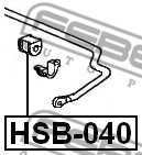 Lagerbuchse, Stabilisator FEBEST HSB040 2