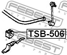 Lagerung, Stabilisator FEBEST TSB506 2