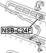 Lagerung, Stabilisator FEBEST NSBC24F 2