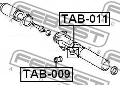 Lagerung, Lenkgetriebe FEBEST TAB011 2